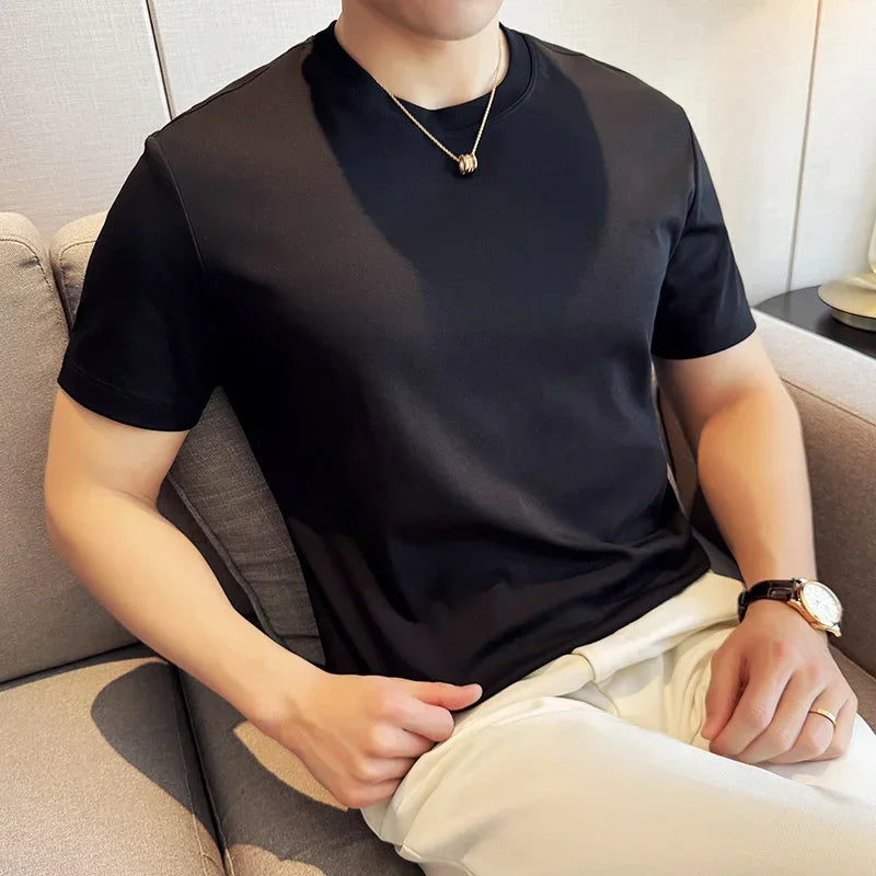 Men's Summer Ice Silk Cotton T-Shirt