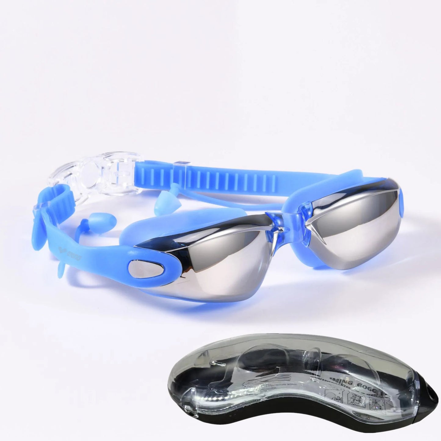 ARENA Anti-Fog UV Swim Goggles with Earplugs for Men and Women