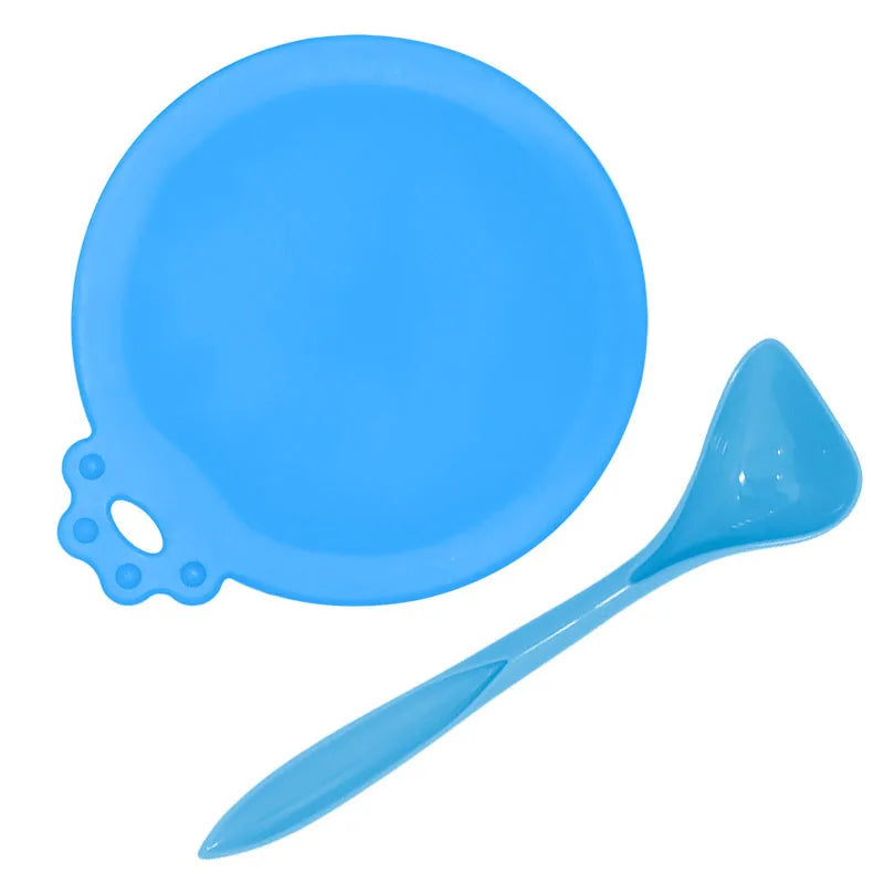 Reusable Pet Food Can Cover and Spoon Set for Dogs and Cats