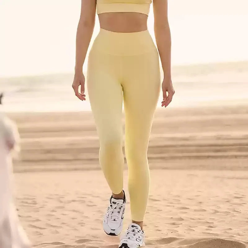 Women’s Hollow Back Sports Bra & High Waist Leggings Set