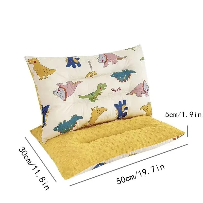 Kids Cotton Velvet Pillow 30x50cm – Soft Baby Comfort Pillow