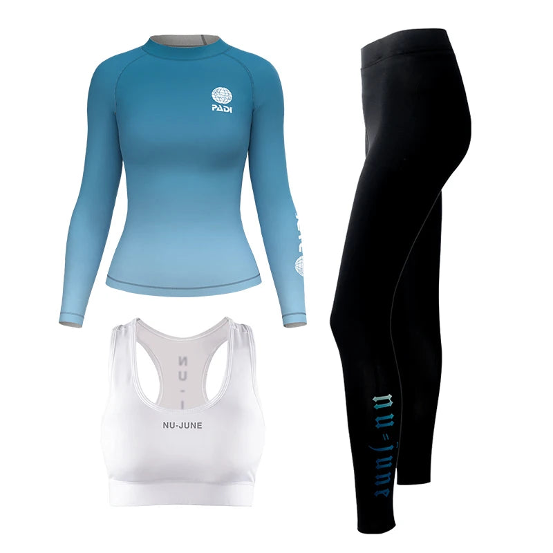 Custom Printed Long Sleeve Rash Guard for Men and Women Surfing Swimwear
