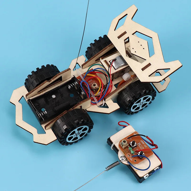 Kids Remote Control Electric Wooden Racing Toys