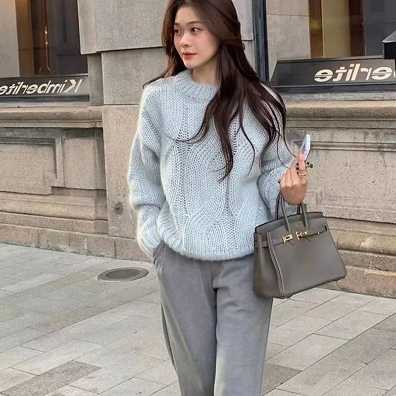 Lucyever Women's Lazy Style Knit Sweater