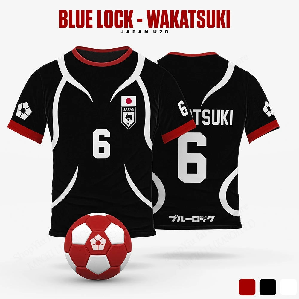 Men’s Blue Lock Sae Itoshi Anime Jersey – Oversized 3D Print T-Shirt