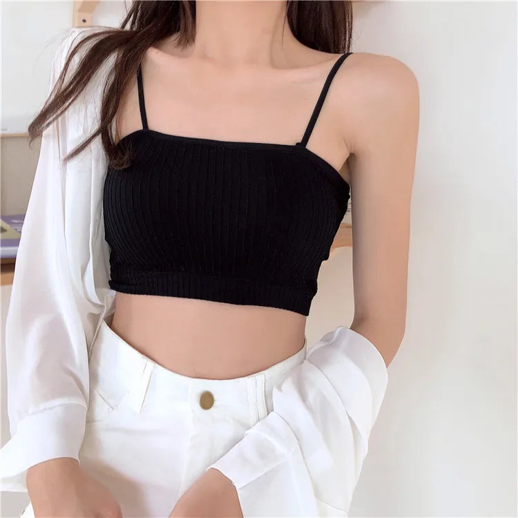 Slim Fit Korean-Style Women’s Seamless Tank Top