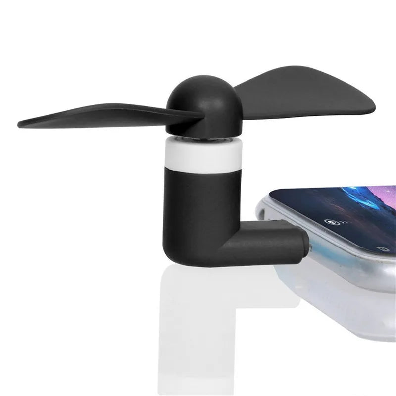 Mini USB Type-C Mobile Phone Fan – Portable 5V Gadget Cooler