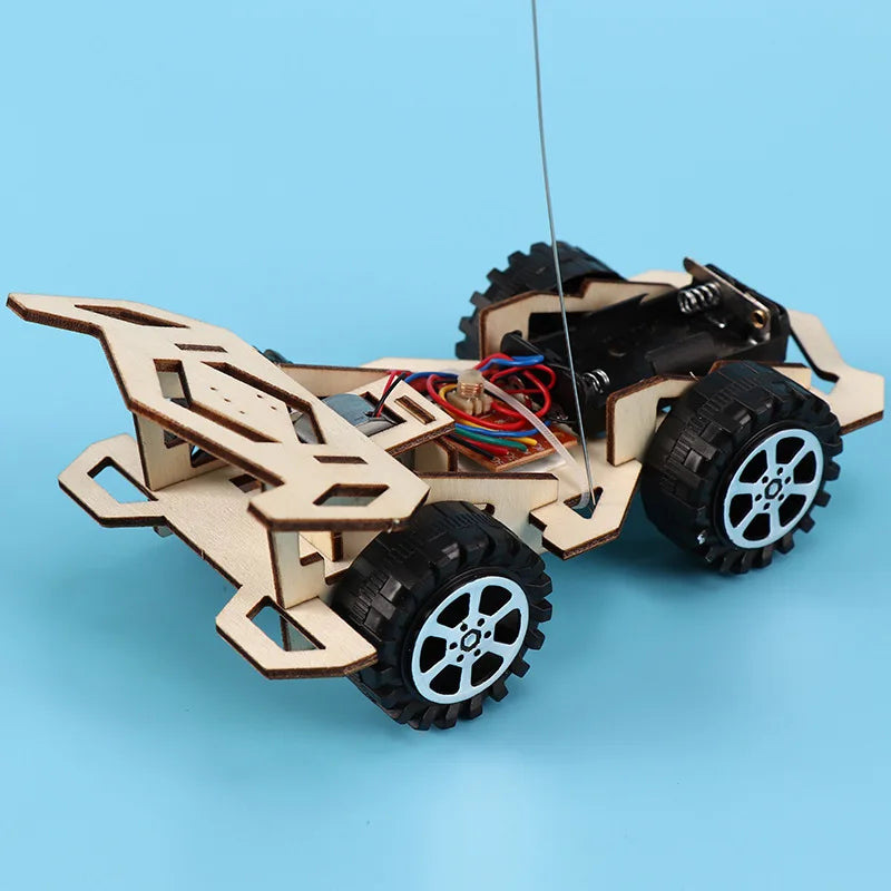 Kids Remote Control Electric Wooden Racing Toys