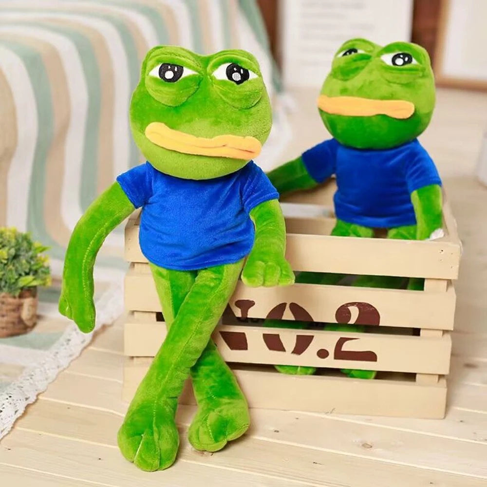 Pepe Frog Crying Plush – Funny & Unique