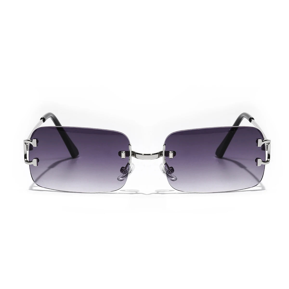Ruiao 2025 Rimless UV400 Sunglasses – Unisex Designer Square Shades