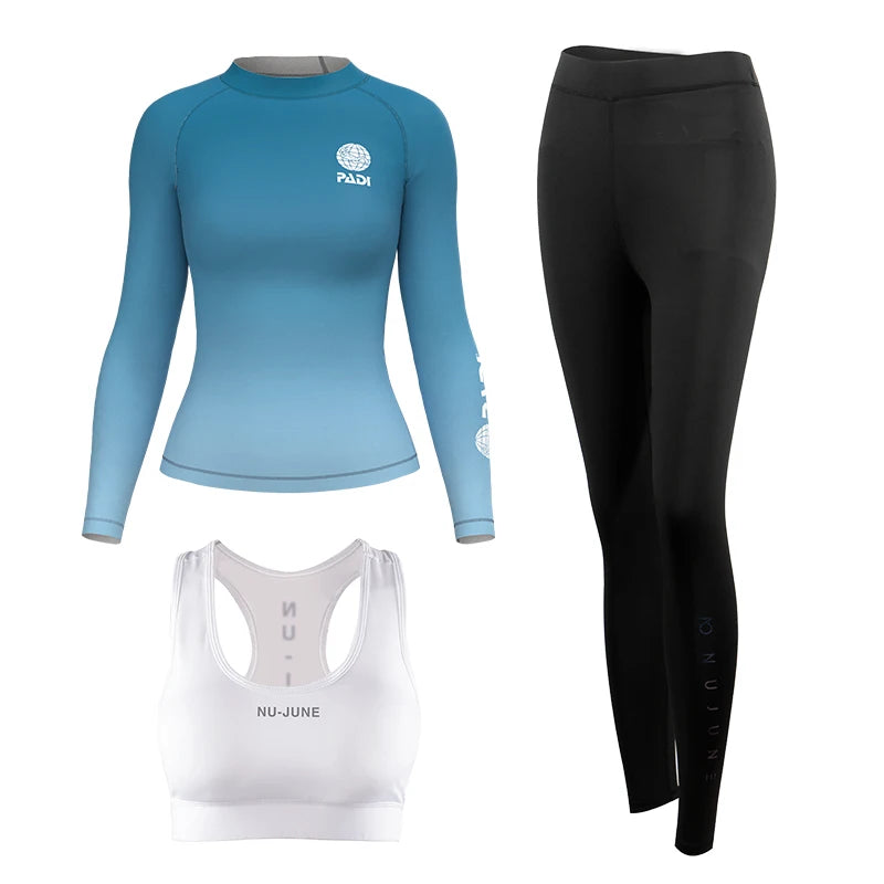 Custom Printed Long Sleeve Rash Guard for Men and Women Surfing Swimwear