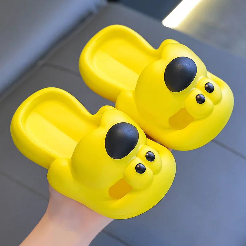 Cartoon Puppy Kids Non-Slip Indoor Slippers