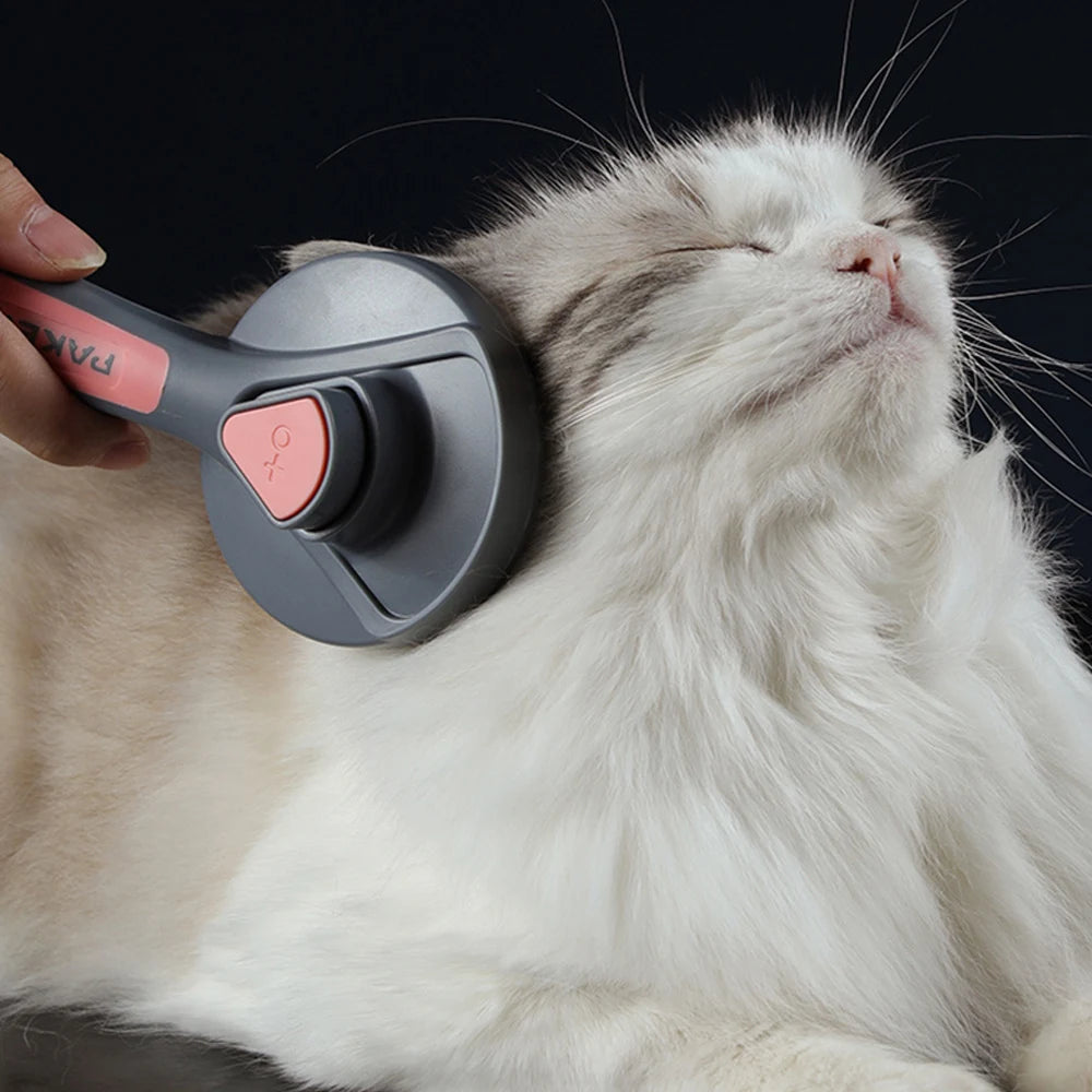 Self-Cleaning Pet Grooming Brush for Dogs & Cats