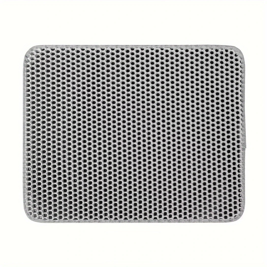 Large Waterproof Cat Litter Mat with Double Layer Honeycomb Design