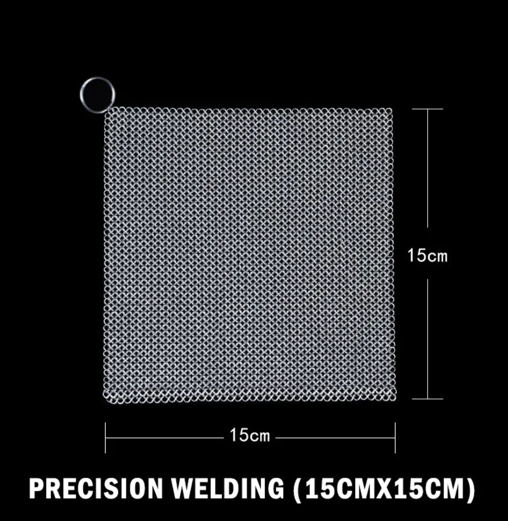 316 Stainless Steel Cast Iron Cleaner Chainmail Scrubber