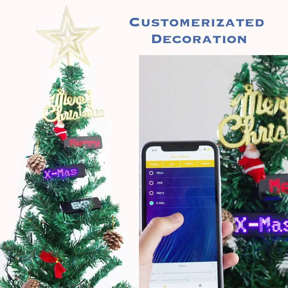 Bluetooth LED Name Badge – Programmable Scrolling Message Display