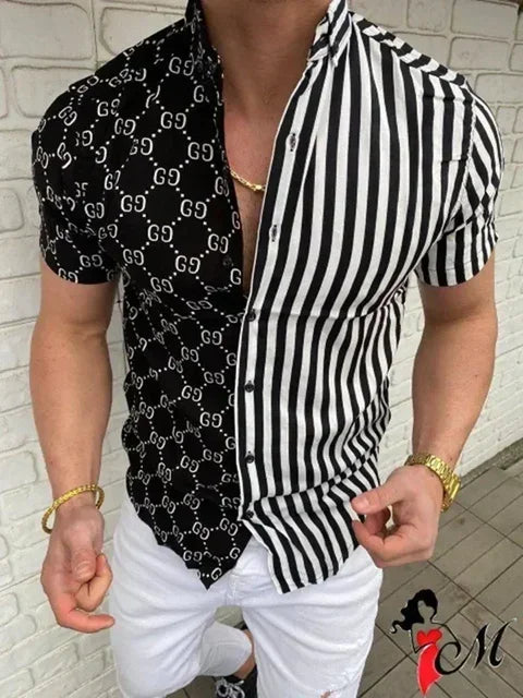 Hawaiian Men's Printed Short-Sleeve Shirt