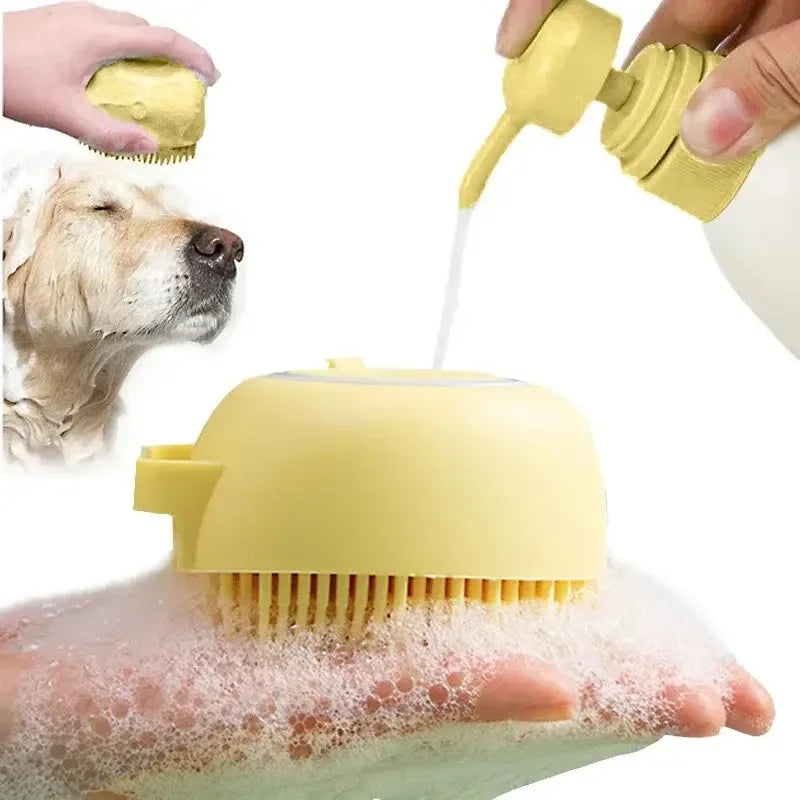 Silicone Pet Bath & Massage Glove Brush for Dogs & Cats