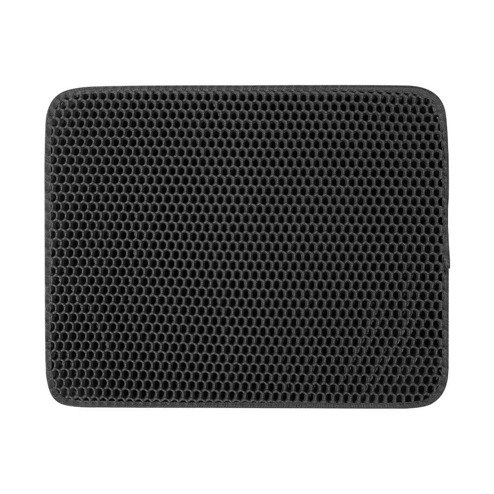 Large Waterproof Cat Litter Mat with Double Layer Honeycomb Design