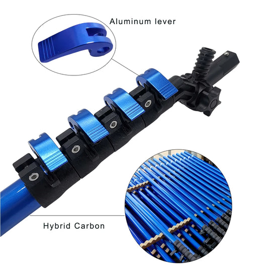 Carbon Fiber Water Fed Pole Brush for Solar Panel and Window Cleaning