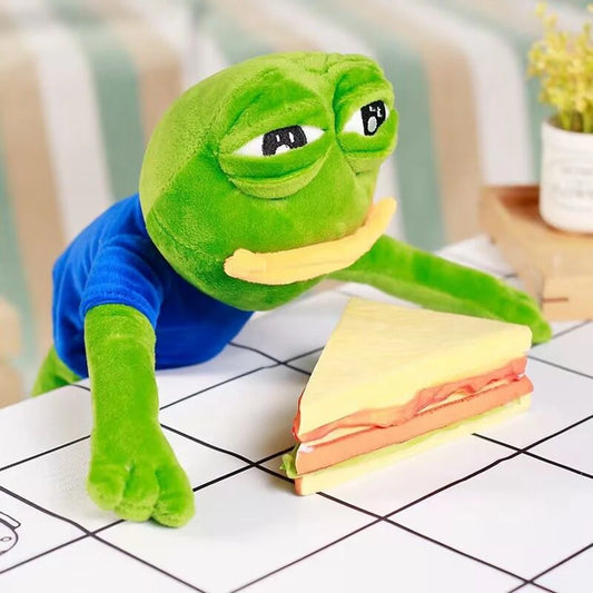 Pepe Frog Crying Plush – Funny & Unique