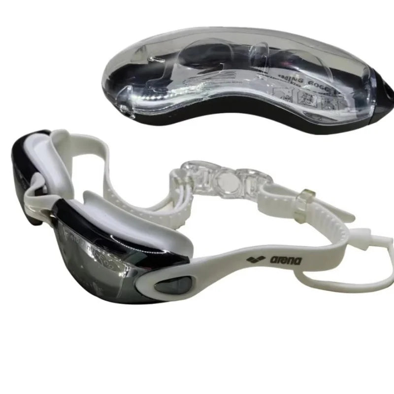ARENA Anti-Fog UV Swim Goggles with Earplugs for Men and Women