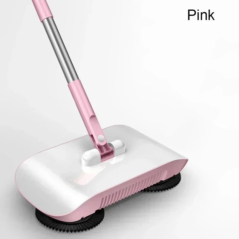 2-in-1 Broom and Mop Set with Dustpan for Home Floor Cleaning
