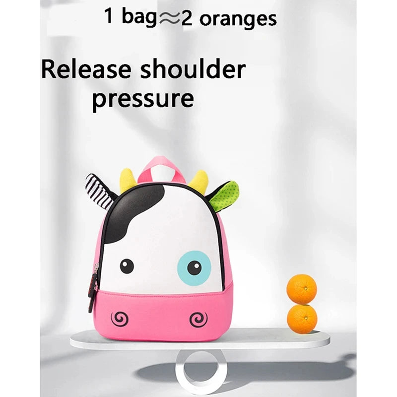 3D Animal Kids School Backpack – Mini Kindergarten Book Bag for Boys & Girls