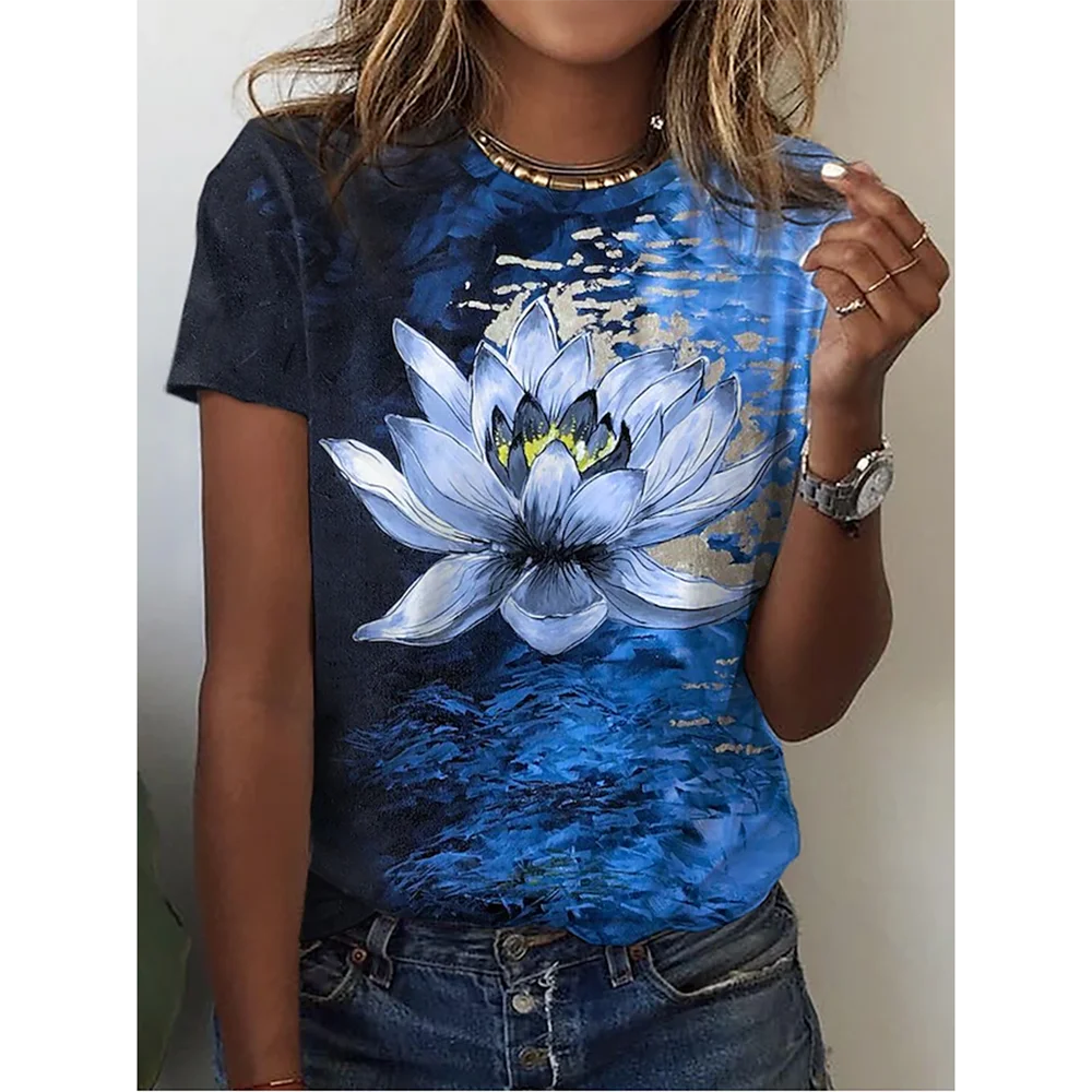Oversized O-Neck Summer Fashion Top