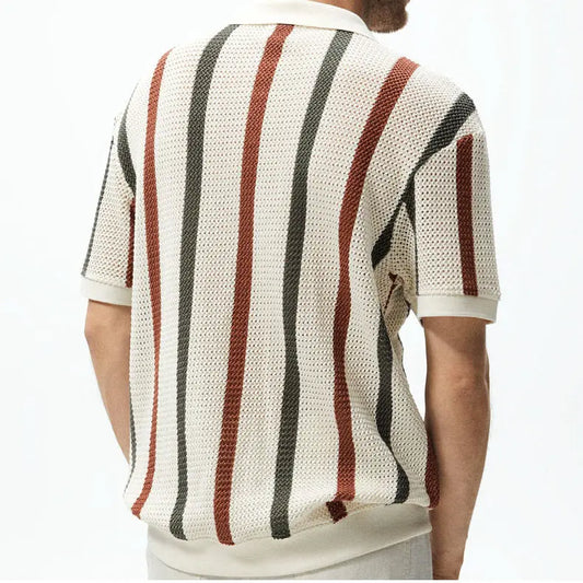 Summer Hollow Knitted Shirt