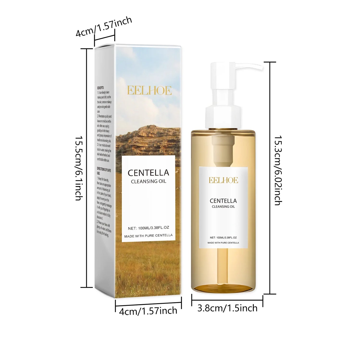 EELHOE Centella & Vitamin E Cleansing Makeup Remover Oil