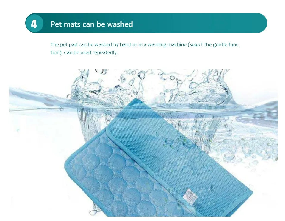 Extra Large Dog Cooling Mat – Durable Pet Ice Pad for Cats & Dogs