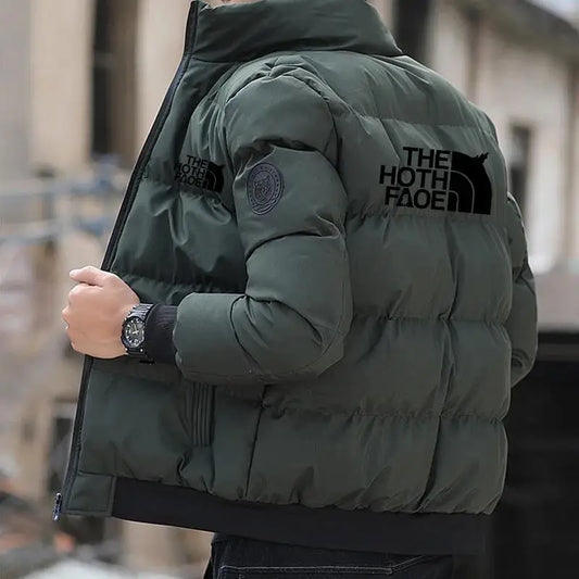 Padded Cotton Jacket with Tiger Head Logo