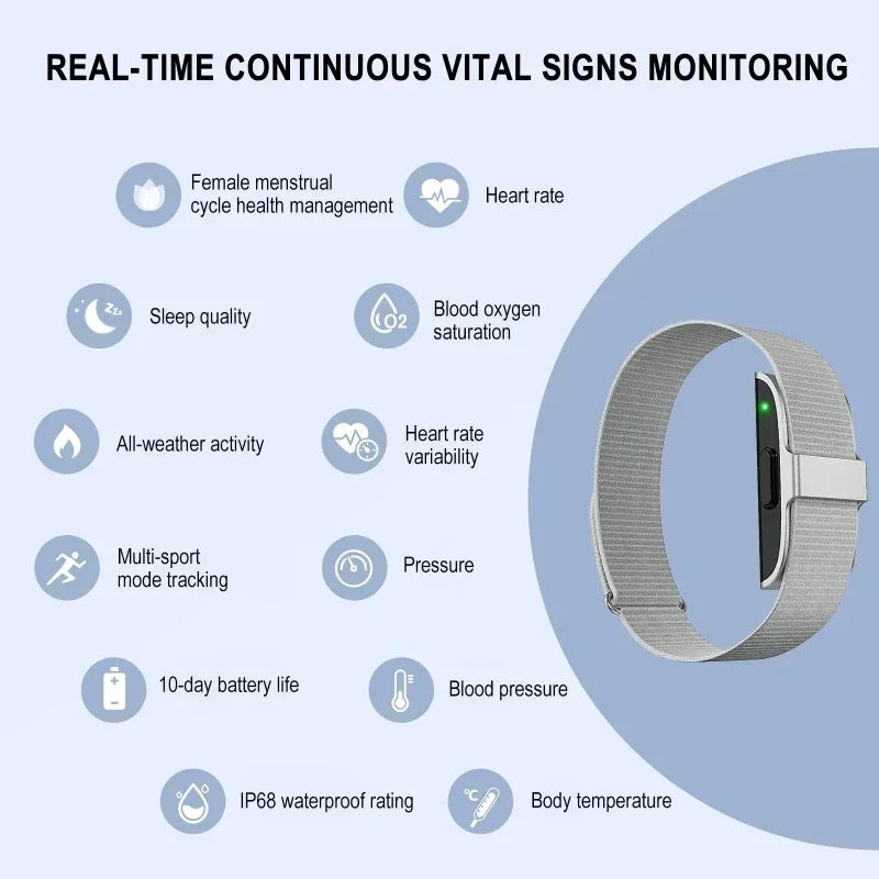 2208A Smart Fitness Bracelet – Heart Rate, Blood Pressure & Activity Tracker