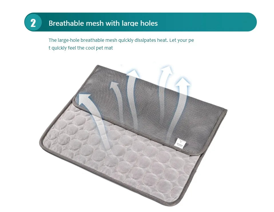 Extra Large Dog Cooling Mat – Durable Pet Ice Pad for Cats & Dogs