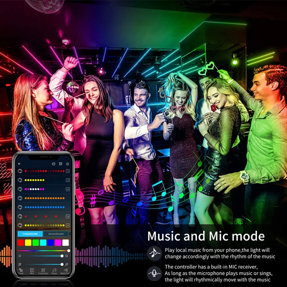 DC5V WS2812B LED Strip Bluetooth Music Controller Kit