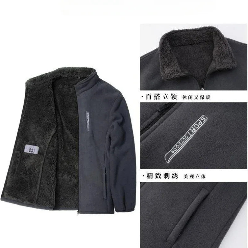 Winter Men Outdoor Fleece Jacket