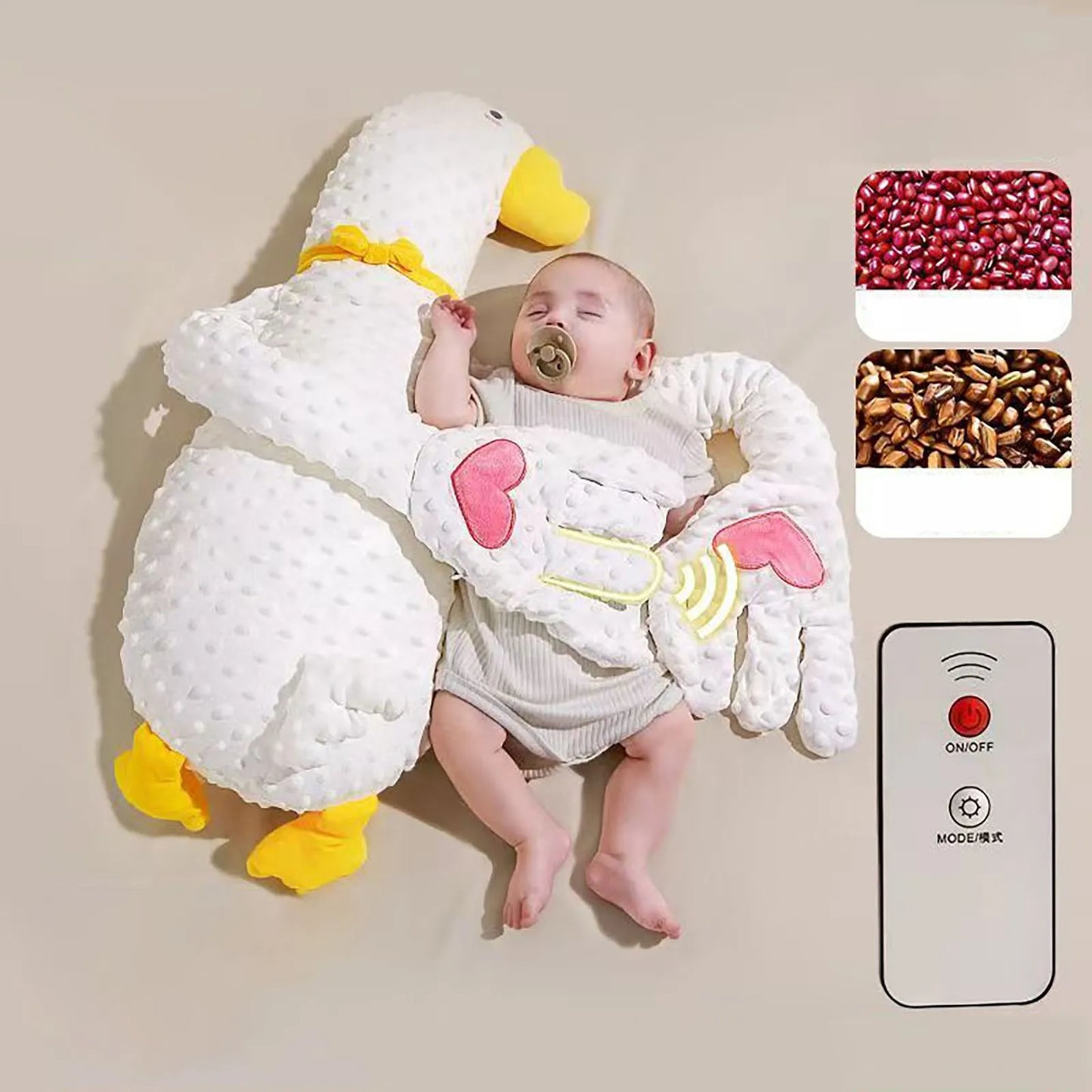Baby Soothing Palm Sleep Aid Pillow for Hugging and Comfort