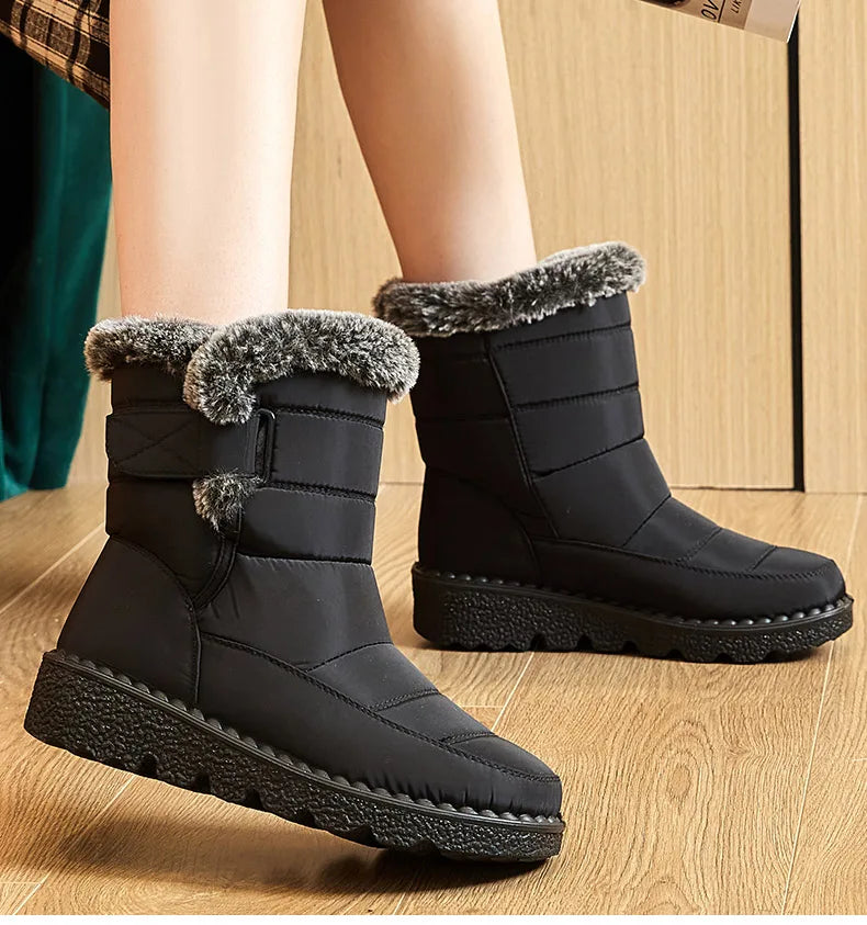 Stylish Women's Winter Boots - Waterproof, Warm