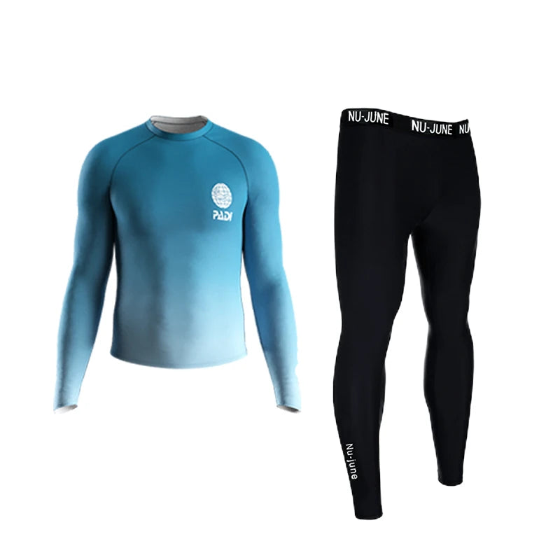 Custom Printed Long Sleeve Rash Guard for Men and Women Surfing Swimwear
