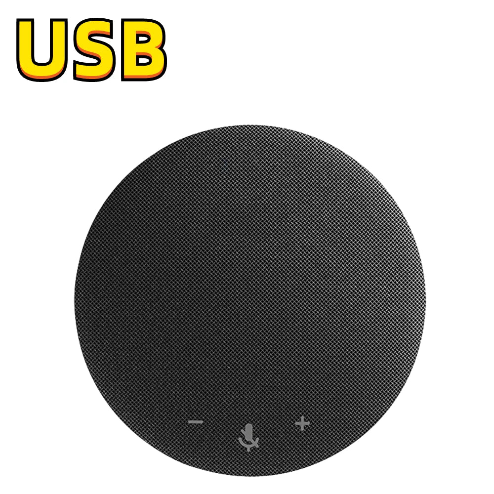 Wireless Bluetooth Conference Microphone & Speaker – 360° USB Speakerphone with 5M Pickup