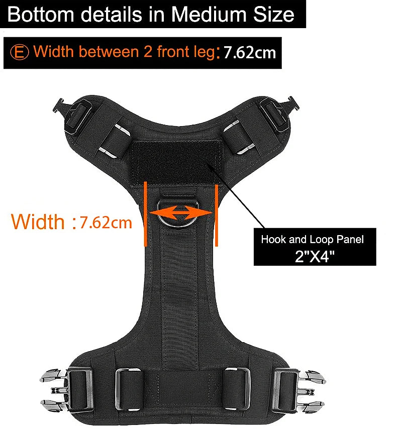 K9 Tactical Military Dog Vest and Leash Set