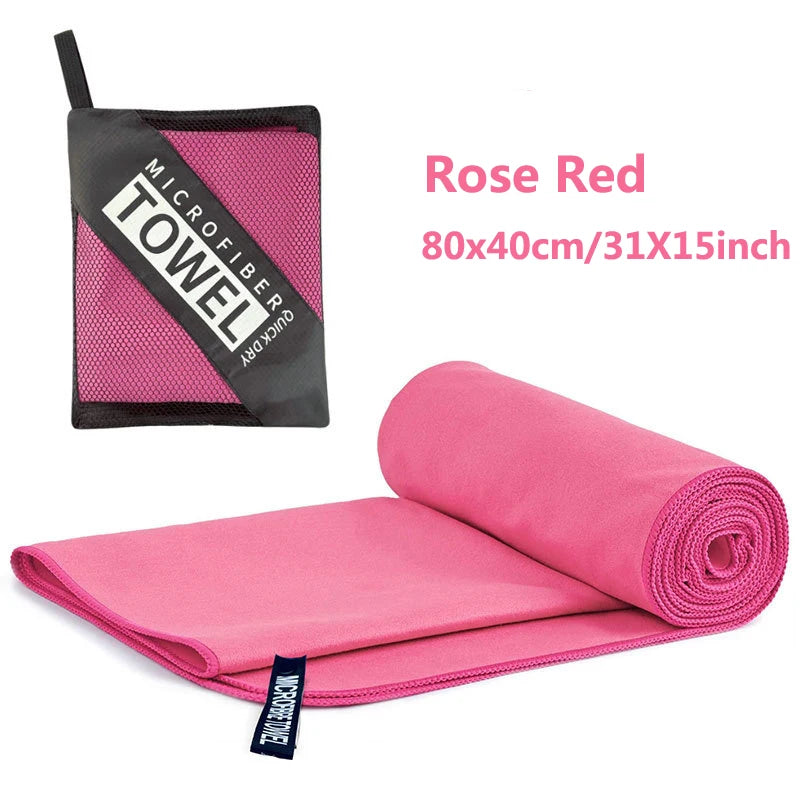 Quick-Dry Microfiber Travel Towel 40x80cm for Gym, Beach, and Camping