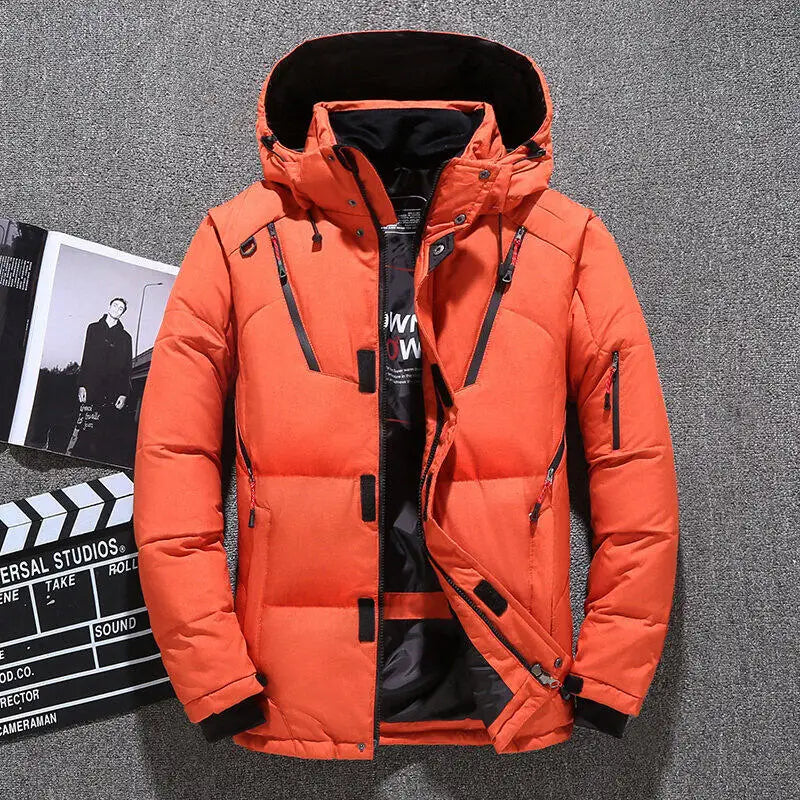 Winter Fashion Thicken Men Parkas Coats with Hood