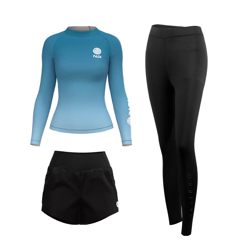 Custom Printed Long Sleeve Rash Guard for Men and Women Surfing Swimwear