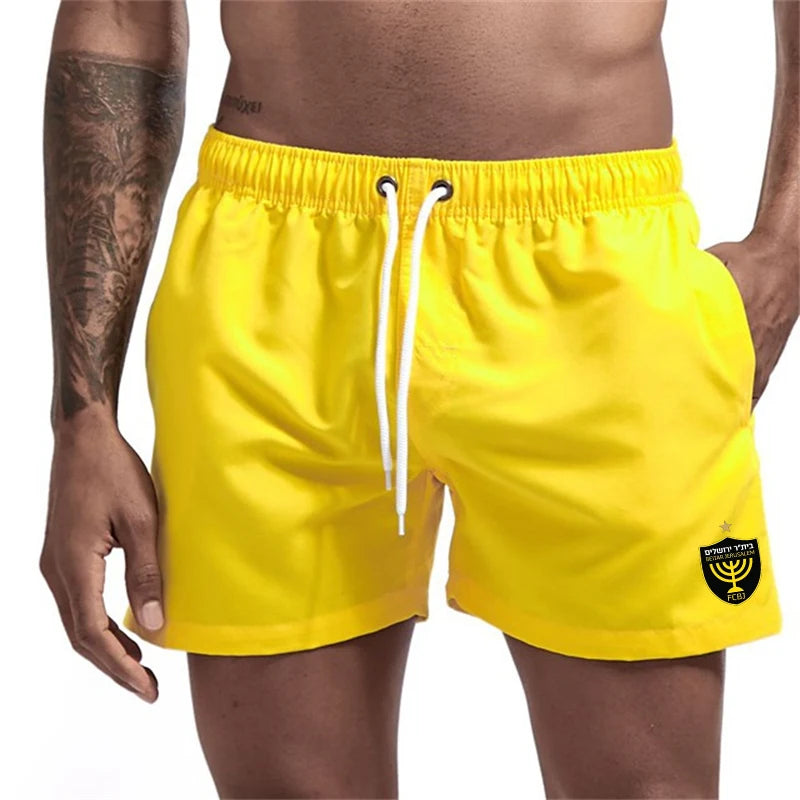 Men's Graphic Beach Board Shorts Quick Dry Swim Trunks with Pockets