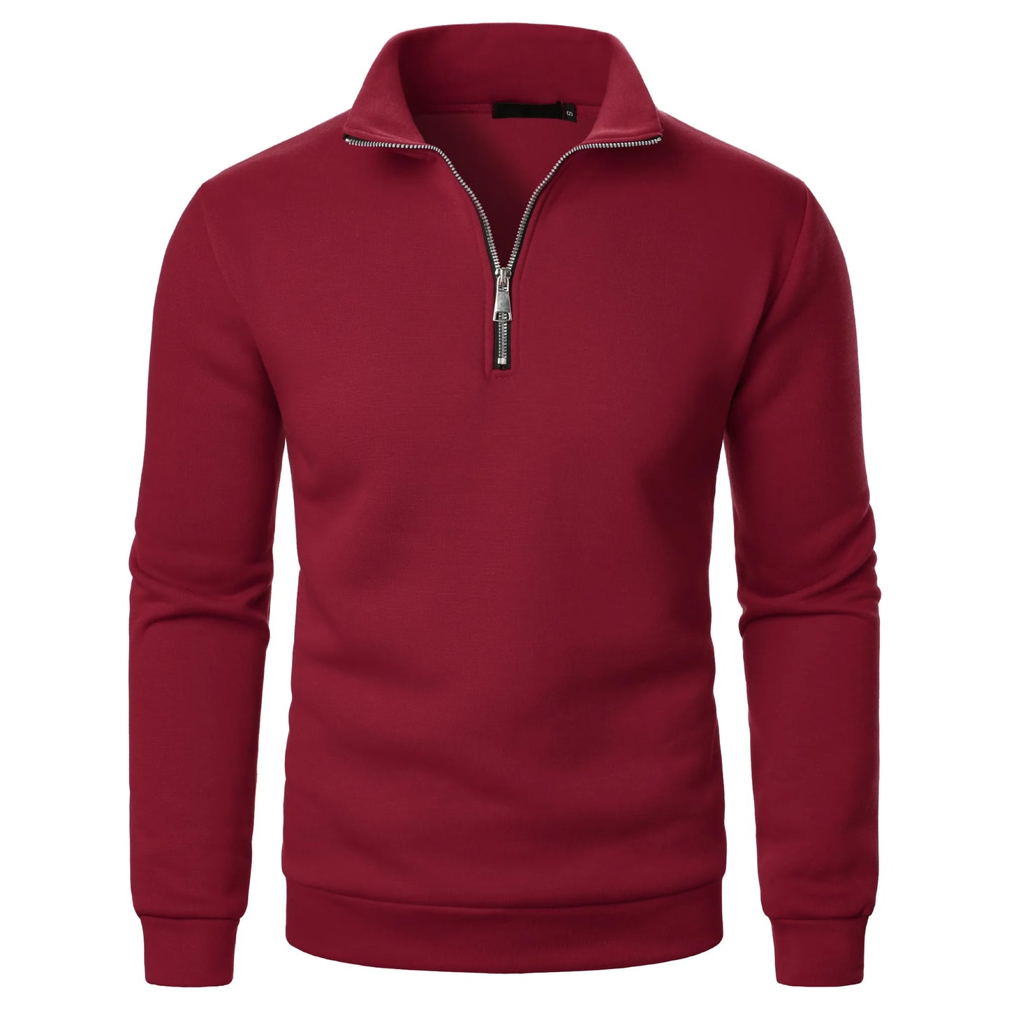 Men’s High Neck Half Zipper Sweatshirt