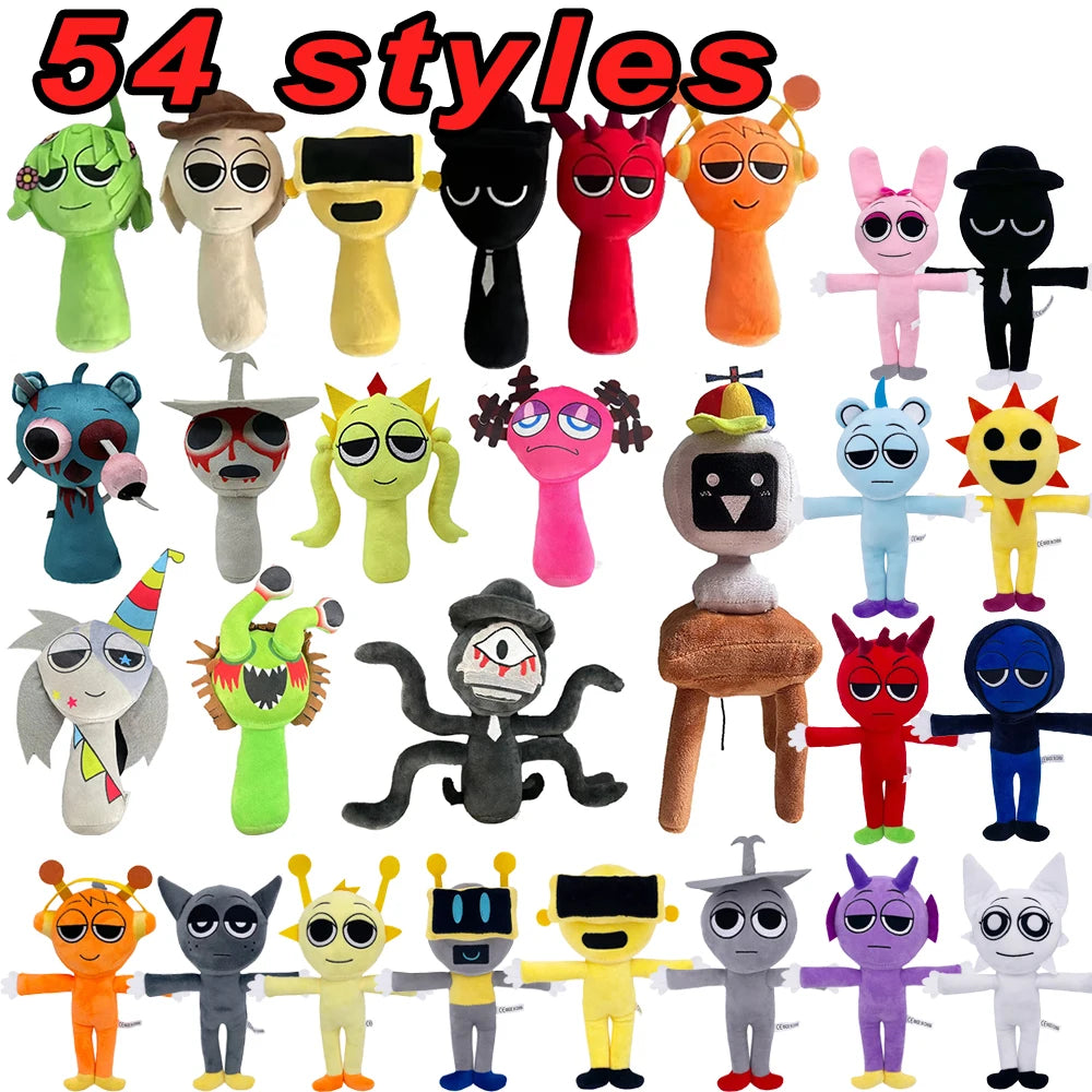 Sprunki Plush Toys - 54 Styles Incredibox Plush Dolls
