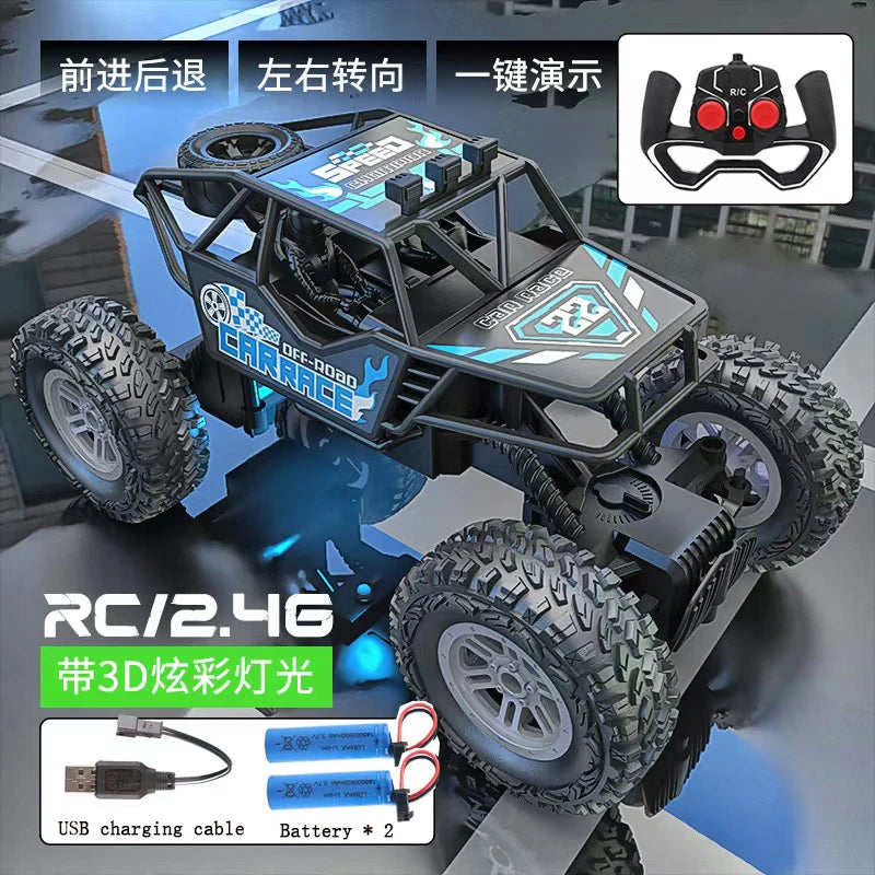 Colorful Flashing Lights Remote Control Car - Superior Deals