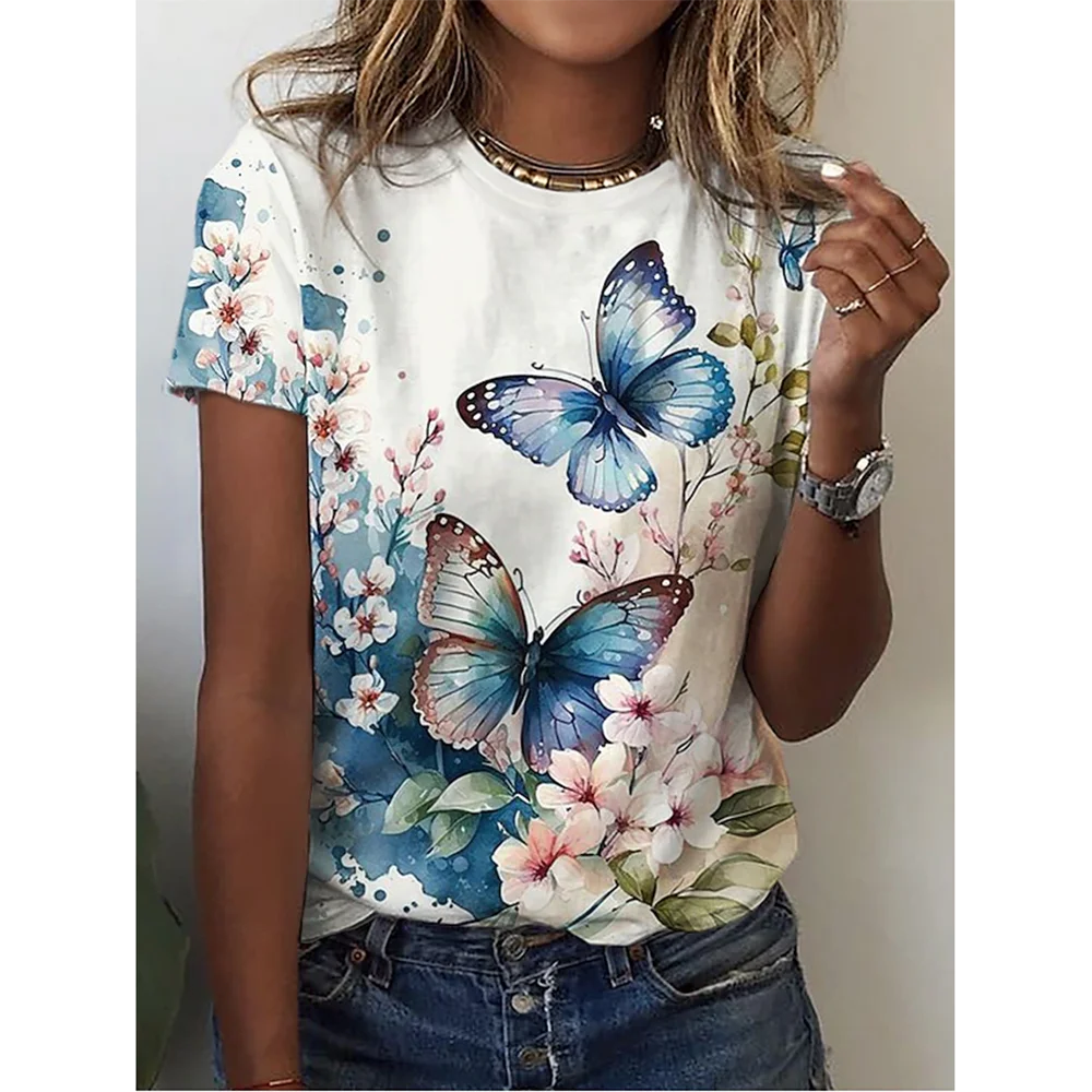 Oversized O-Neck Summer Fashion Top